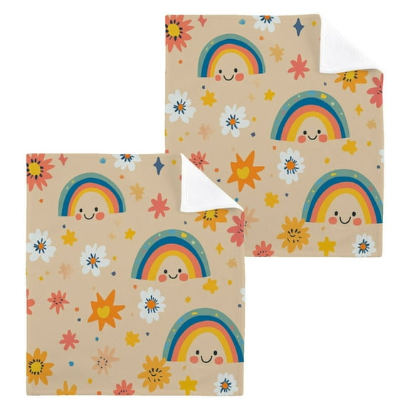 BZSMCE Towel Cotton Face Towel Soft Hand Towels Fashion Sunny Daydreams Pattern