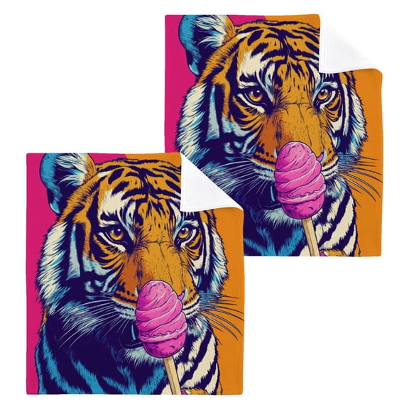 BZSMCE Towel Cotton Face Towel Soft Hand Towels Fashion Sweet Roar Pattern