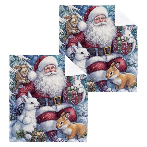 BZSMCE Towel Cotton Face Towel Soft Hand Towels Fashion Winter Whimsy Pattern