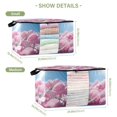 thumbnail image 1 of BZSMCE Under Bed Storage Bags With Reinforced Handles Pink Flowers with Dewdrops Underbed Storage, 1 of 7
