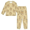 thumbnail image 1 of BZSMCE Unisex Fluffy Pajama Set Teddy Bear Pattern Parade Printed, 1 of 8