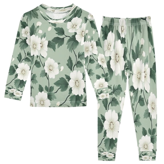 BZSMCE Unisex Pajama Set Snug-Fit Cotton Sleepwear Printed