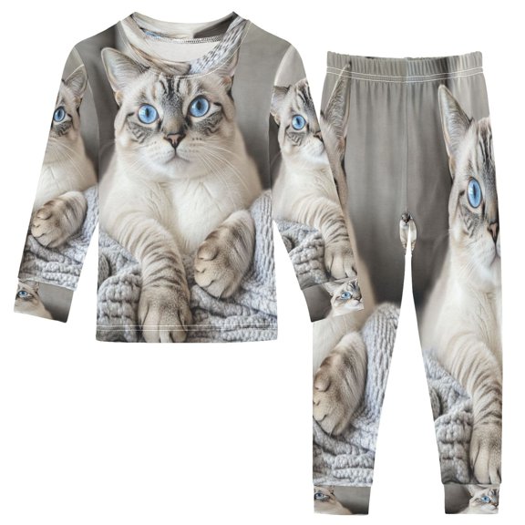 BZSMCE Unisex Pajama Set Snug-Fit Cotton Sleepwear Nap Queen Printed