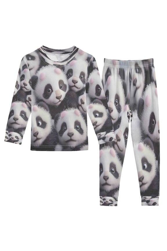 Unisex Pajama Set Snug-Fit Cotton Sleepwear The Panda Gathering Printed