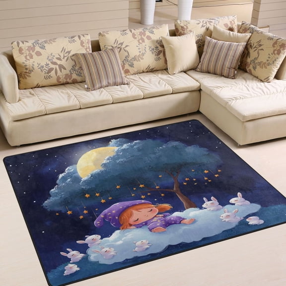 BZSMCE Vintage Area Rugs Baby Sleeping Creative Area For Home