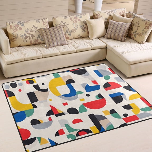 BZSMCE Vintage Area Rugs Design Specal Regular Art Creative Area For Home