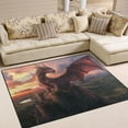 thumbnail image 1 of BZSMCE Vintage Area Rugs Dragon Pattern Creative Area For Home, 1 of 7