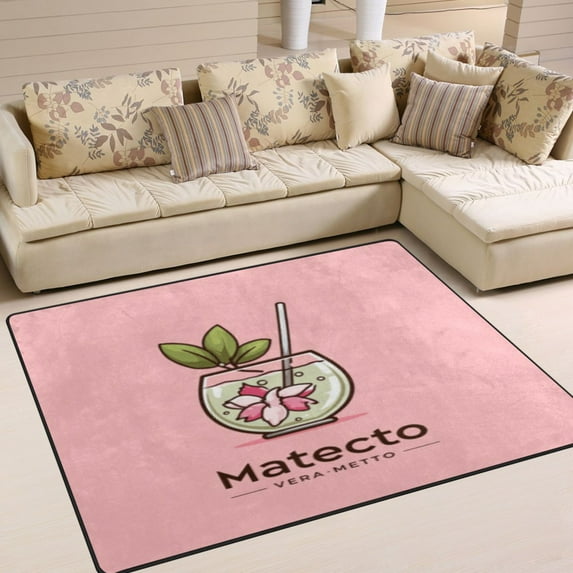 BZSMCE Vintage Area Rugs Matteco Drink Creative Area For Home