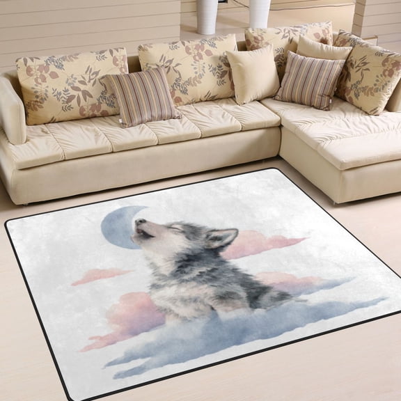 BZSMCE Vintage Area Rugs Midnight Raven Hourglass Creative Area For Home