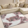 thumbnail image 1 of BZSMCE Vintage Area Rugs Pink Leopard Creative Area For Home, 1 of 7