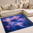 thumbnail image 1 of BZSMCE Vintage Area Rugs Purple Jellyfish Creative Area For Home, 1 of 7
