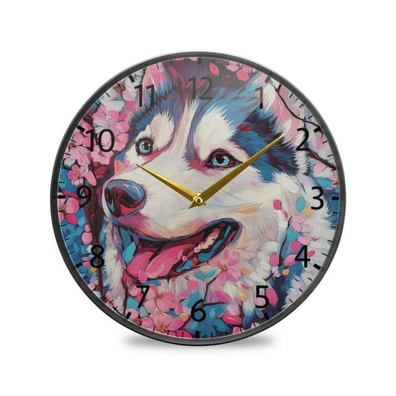 BZSMCE Wall Clock Acrylic Size:9.5*9.5in/11.9*11.9in Blossom Smiles Design Pattern Clock
