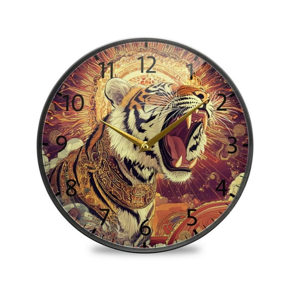 BZSMCE Wall Clock Acrylic Size:9.5*9.5in/11.9*11.9in Cosmic King Design Pattern Clock