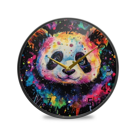 BZSMCE Wall Clock Acrylic Size:9.5*9.5in/11.9*11.9in Cosmic Reflection Design Pattern Clock