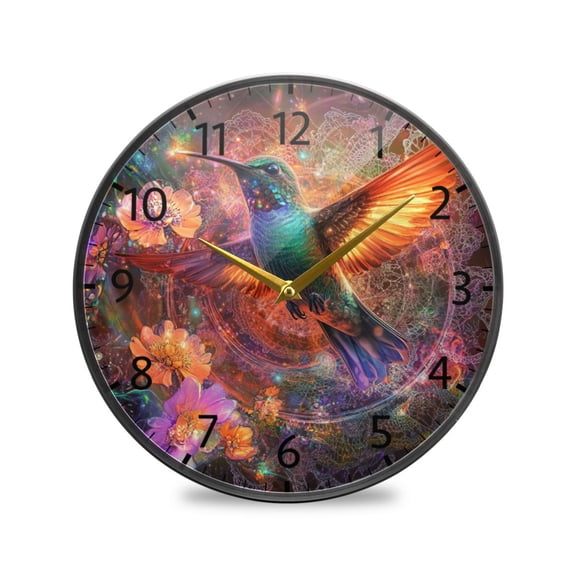 BZSMCE Wall Clock Acrylic Size:9.5*9.5in/11.9*11.9in Cut Radiant Design Pattern Clock