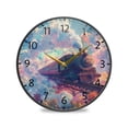 thumbnail image 1 of BZSMCE Wall Clock Acrylic Size：9.5*9.5in/11.9*11.9in Moonlit Whiskers Design Pattern Clock, 1 of 10