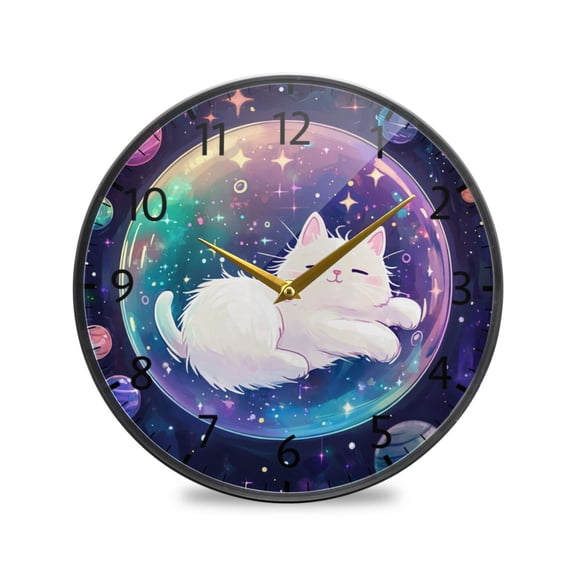 BZSMCE Wall Clock Acrylic Size：9.5*9.5in/11.9*11.9in Starlit Dreams Design Pattern Clock