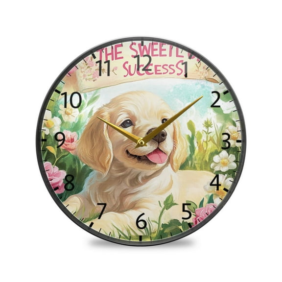 BZSMCE Wall Clock Acrylic Size:9.5*9.5in/11.9*11.9in The Sweet Essence Of Achievement Design Pattern Clock