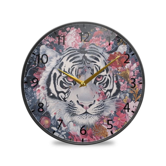 BZSMCE Wall Clock Acrylic Size:9.5*9.5in/11.9*11.9in Whispers Of The Night Design Pattern Clock