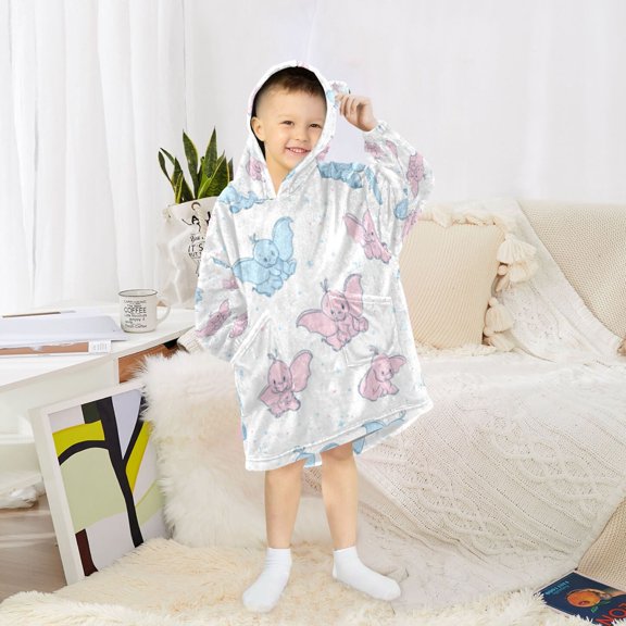 BZSMCE Wearable Blanket Hoodie Fashion Airy Elephant Sprites Home Wear