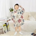 thumbnail image 1 of BZSMCE Wearable Blanket Hoodie Fashion Americana Star Retro Flair Home Wear, 1 of 7