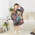 thumbnail image 1 of BZSMCE Wearable Blanket Hoodie Fashion Blue Cockatiel Home Wear, 1 of 7