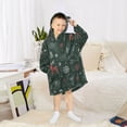 thumbnail image 1 of BZSMCE Wearable Blanket Hoodie Fashion Deer and Snowflakes Home Wear, 1 of 7