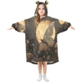 thumbnail image 1 of BZSMCE Wearable Blanket Hoodie Fashion Goldlight Butterfly Home Wear, 1 of 7
