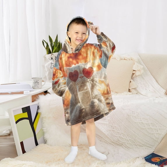 BZSMCE Wearable Blanket Hoodie Fashion Imgi_72_ffyy4_a_white_cat_wearing_heart-shaped_sunglasses_holding_up_a__d57a97c3-63f3-445d-b6e3-2be1 Home Wear