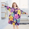 thumbnail image 1 of BZSMCE Wearable Blanket Hoodie Fashion Starry Constellation Dance Home Wear, 1 of 7