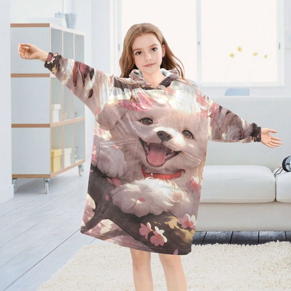 BZSMCE Wearable Blanket Hoodie Fashion Starry Constellation Dance Home Wear