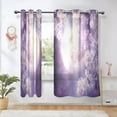 thumbnail image 1 of BZSMCE Window Curtain Panels Fashion Lunar Blossom Serenity Printed 63x42in/63x52in, 1 of 7