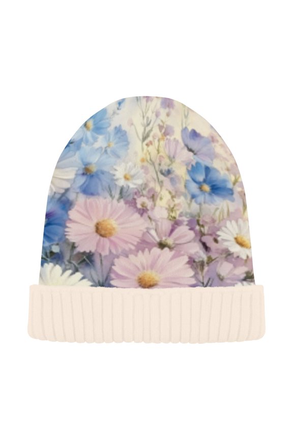 Winter Beanie Hats Casual Warm Cozy CapSpringtime Dream Pattern