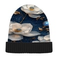 thumbnail image 1 of BZSMCE Winter Beanie Hats Warm Cozy Cap Celestial Blossoms Pattern, 1 of 7