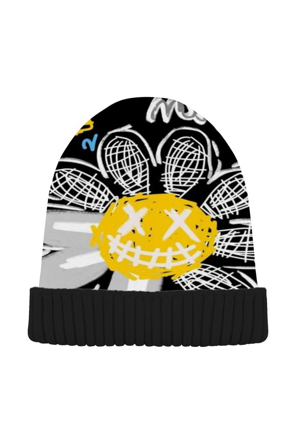 Winter Beanie Hats Warm Cozy Cap Colorful Dreams Pattern