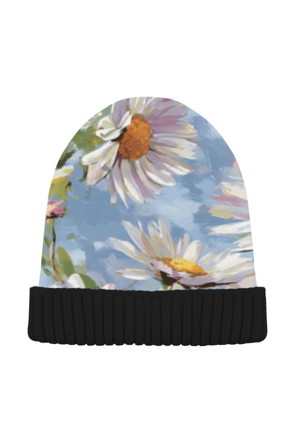 Winter Beanie Hats Warm Cozy Cap Daisy Daydreams Pattern