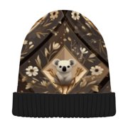 BZSMCE Winter Beanie Hats Warm Cozy Cap Frosted Flight Pattern