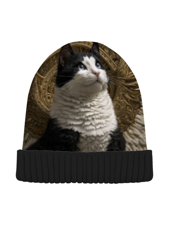 Winter Beanie Hats Warm Cozy Cap Guardian Of Grace Pattern