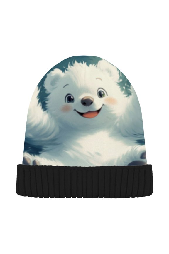 Winter Beanie Hats Warm Cozy Cap Joyful Splash Pattern