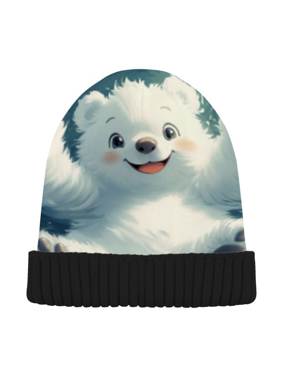 Winter Beanie Hats Warm Cozy Cap Joyful Splash Pattern