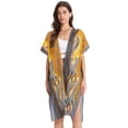 thumbnail image 1 of BZSMCE Women Creatively Westies in The Fall Foliage Print Beach Cover-ups Size:S-2XL, 1 of 7
