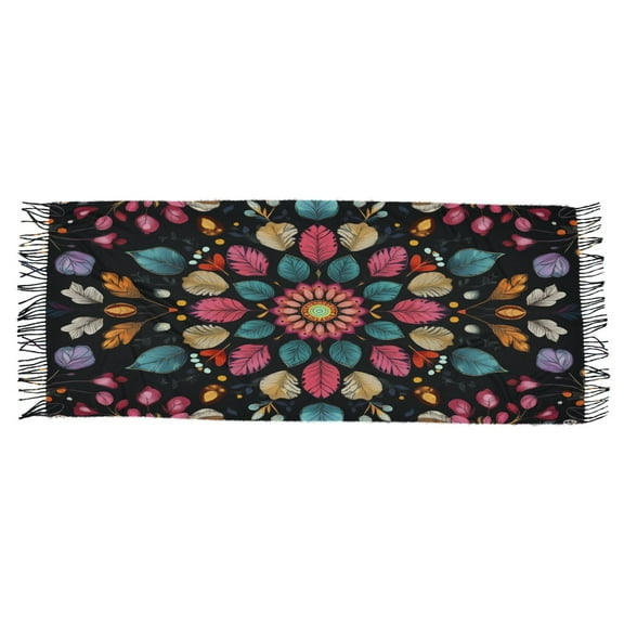 BZSMCE Women Scarf Botany Pattern Simple Pattern Soft Warm Long Large Scarves