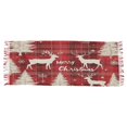 thumbnail image 1 of BZSMCE Women Scarf Dark Red Plaid Pattern with Reindeer Simple Pattern Soft Warm Long Large Scarves, 1 of 9