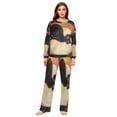thumbnail image 1 of BZSMCE Women Slim Pajamas Loose Style Female Fashion Ethereal Midnight Guardian Pattern Sleepwear, 1 of 6