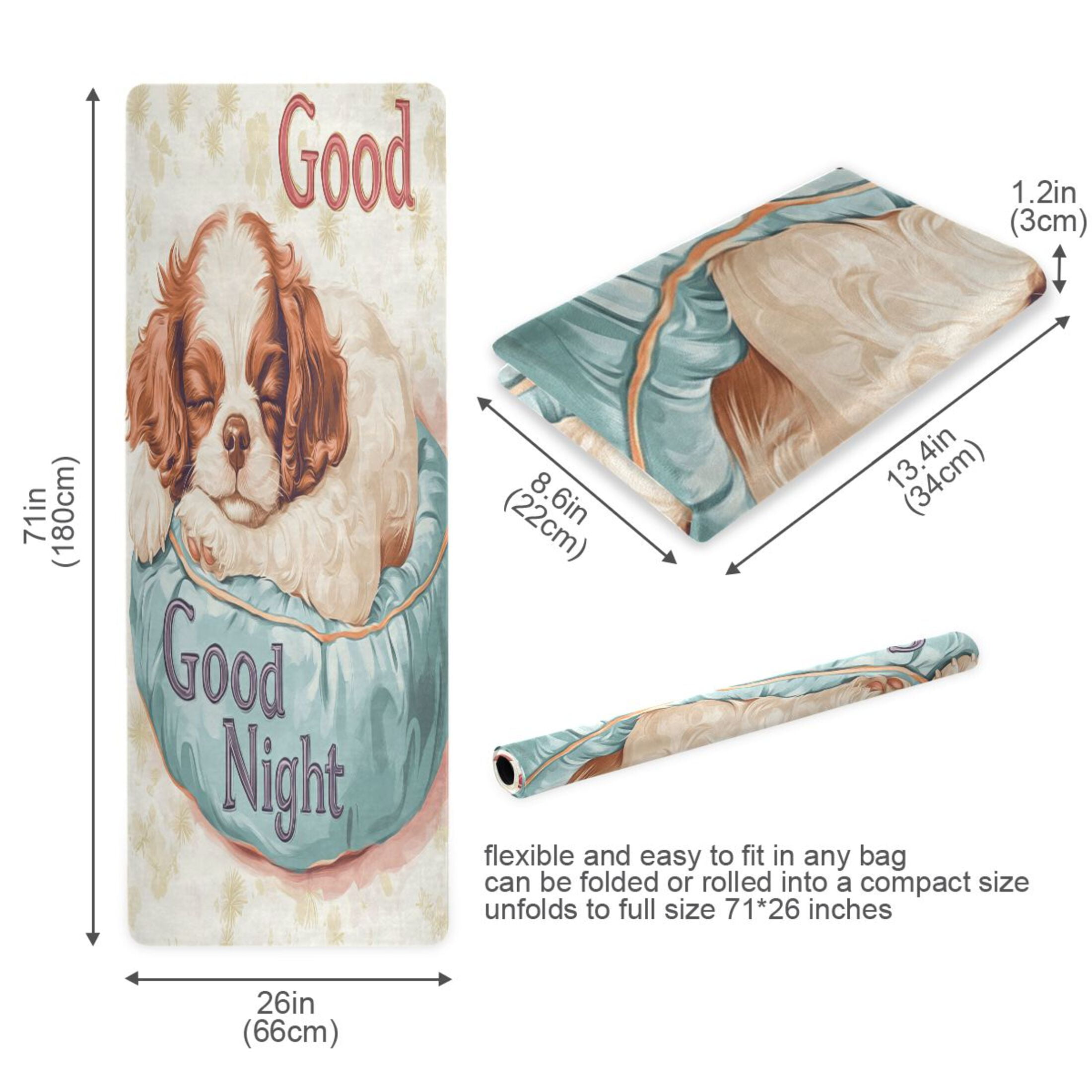 BZSMCE Yoga Mat Women Baby Dog Sleepping Fitness Mat