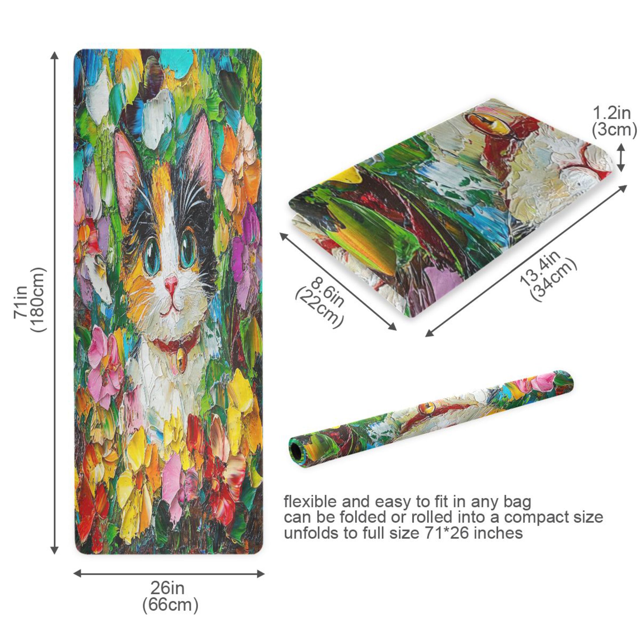 BZSMCE Yoga Mat Women Blossom Bliss Fitness Mat