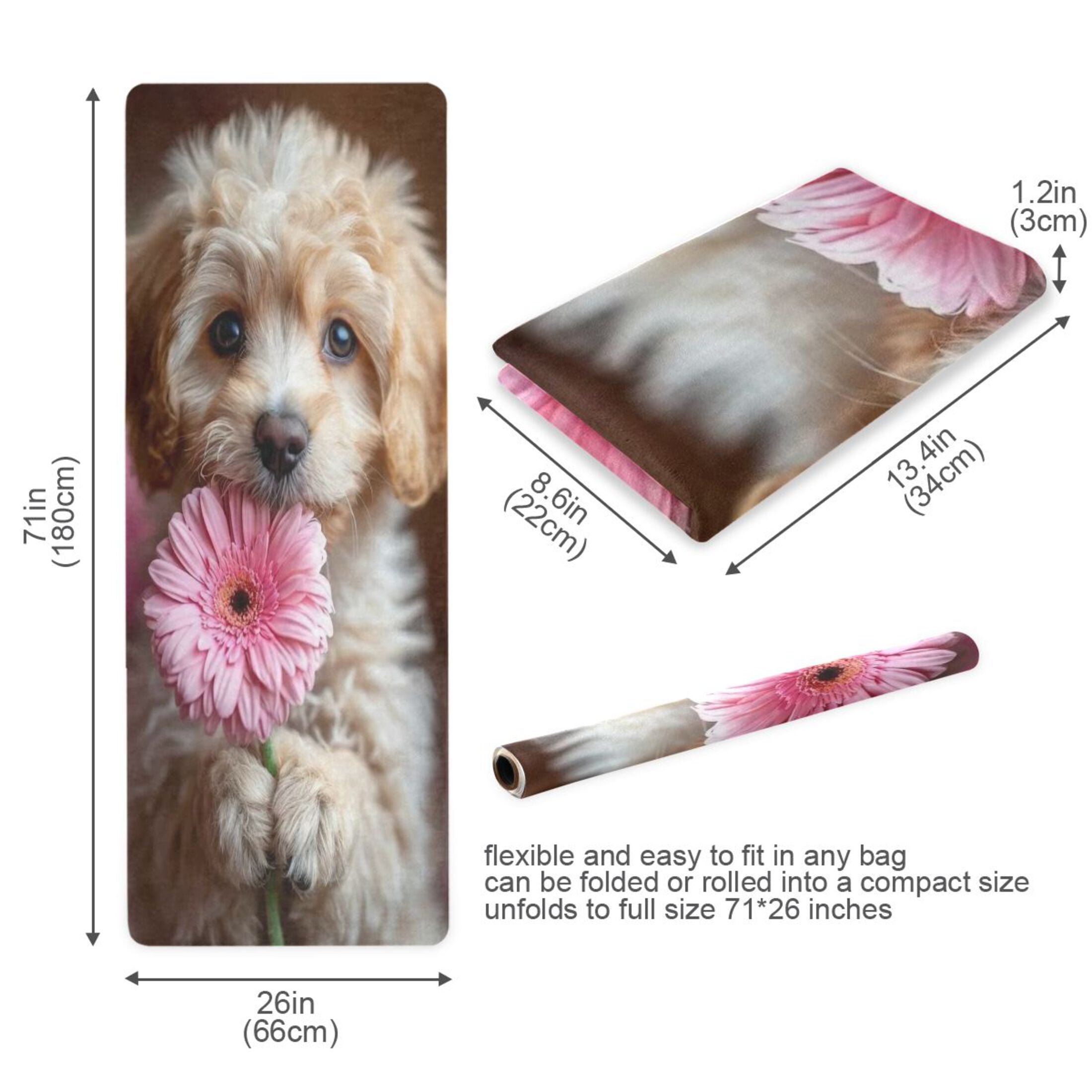 BZSMCE Yoga Mat Women Fitness Mat Blossom Buddy Pattern