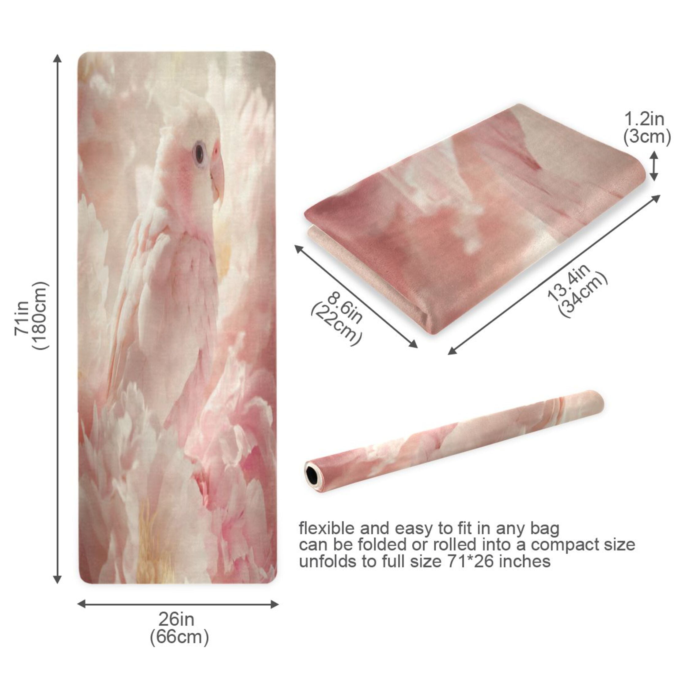 BZSMCE Yoga Mat Women Fitness Mat Cotton Candy Serenity Pattern