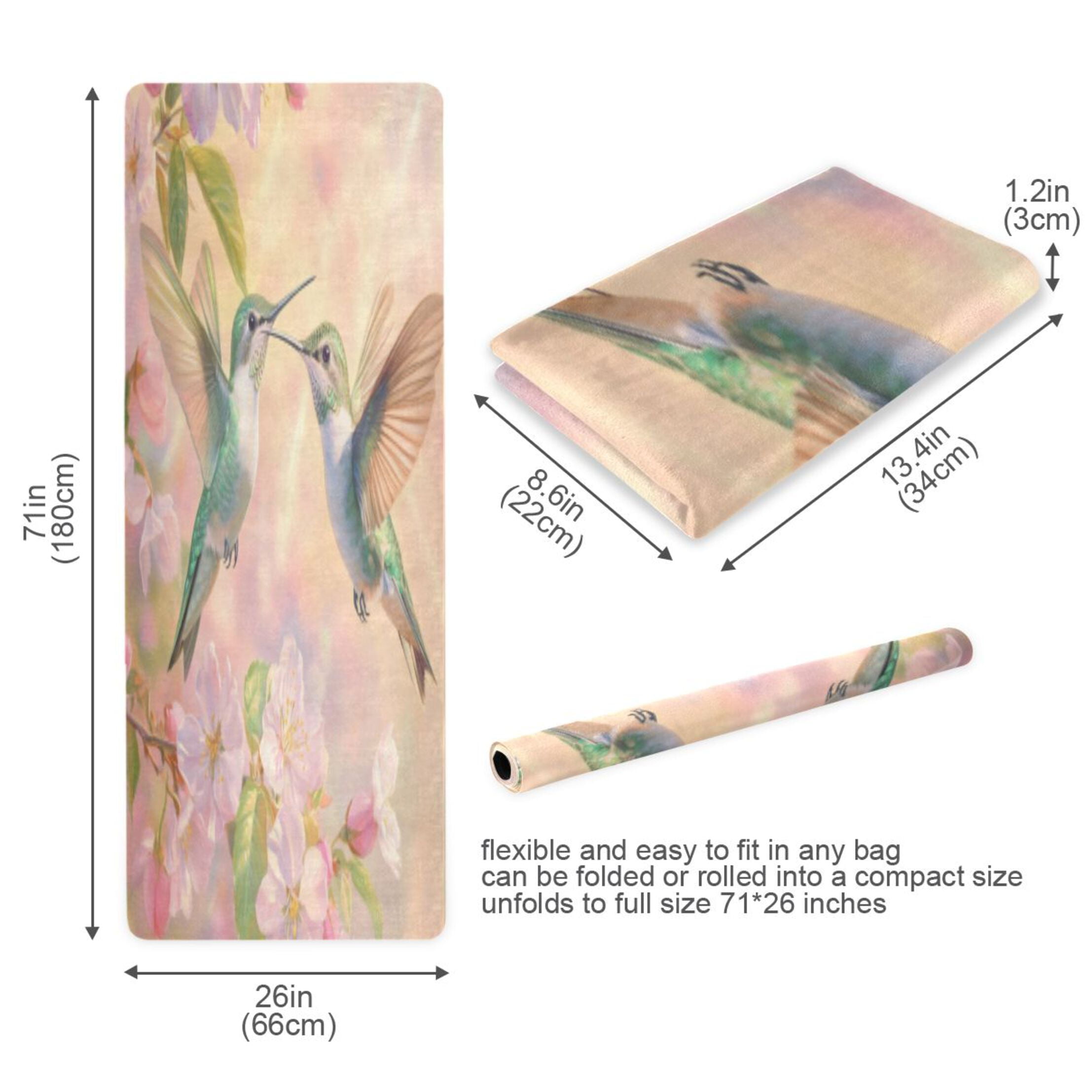 BZSMCE Yoga Mat Women Fitness Mat Dancing with Grace Pattern