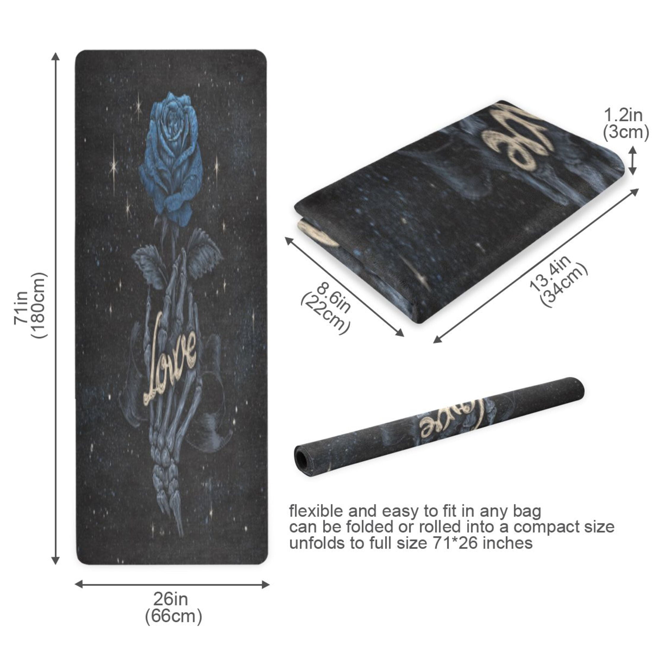 BZSMCE Yoga Mat Women Fitness Mat Eternal Cosmic Thorns Pattern